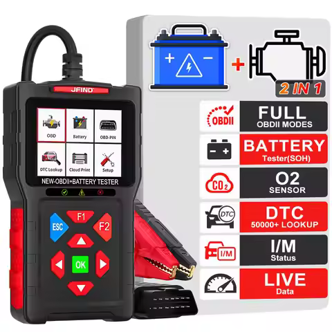 Code Reader Battery Test Check Engine Car Diagnostic Tools JFIND JF700 Ultra OBD2 Scanning Engine Co