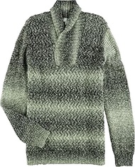 Mens Space Dye Pullover Sweater, greyspace, X-Large