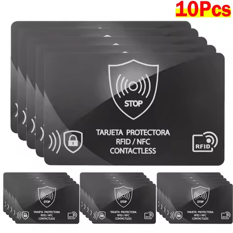 10/1Pcs RFID Blocking Cards Premium Contactless NFC Debit Credit Card Passport Protector Blocker for