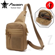 ASIAON A-38 Tactical Concealed Carry Crossbody Satchel Bag Right Handed Left Handed