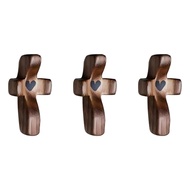Wooden Fingertip Stress Relief Gifts Pocket Crosses Gift Handheld Wooden Crosses