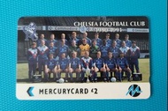 英國 車路士 Chelsea 足球隊電話卡(Mercury  card)