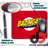 Sheldon BBT Mouse pad Bang Theory Bazinga Joke MousePad Custom Gaming Mouse pad