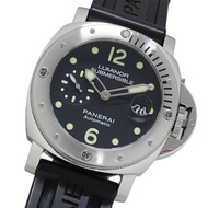 沛納海 Luminor Submersible PAM01024 男士腕錶，品牌名稱，日期顯示，自動上鍊機芯，不鏽鋼錶殼，橡膠錶帶，銀色，黑色