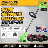 ProTool Grass Cutter Rechargeable Lithium Battery 68V/98V/168V Portable Lawn Mower Weed Garden Trimm