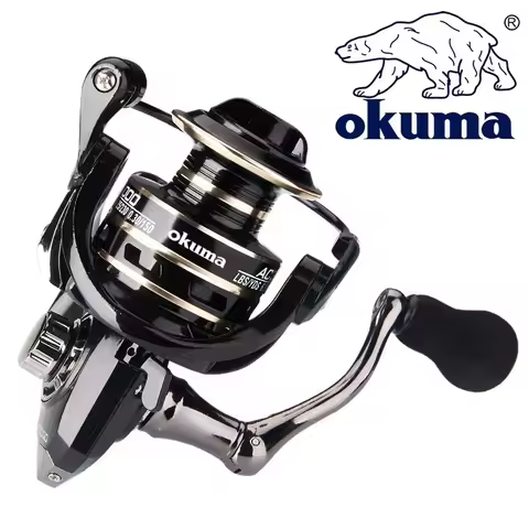 Newest OKUMA AC2000-7000 Fishing Reel Metal Ball Grip Spinning Reel 5.2:1 Metal Reel Cup 12KG Max Dr