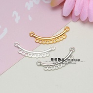 DIY Jewelry Accessories 13 * 35mm Nine-Hole Alloy Charm Gold/White K Color/Bronze