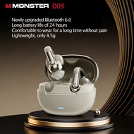 Monster D09 TWS HiFi Fon Telinga Monster D09 TWS Tanpa Wayar Bluetooth Pintar Pengurangan Bunyi Pang