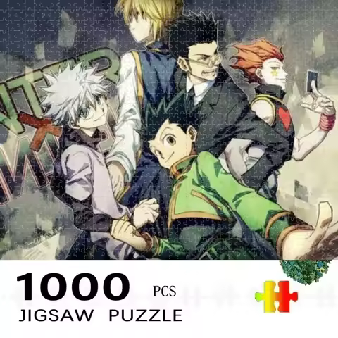 Adult Jigsaw Puzzle 500/1000 pcs Puzzle Popular Anime Hunter X Hunter Paper Puzzle Decorative Painti