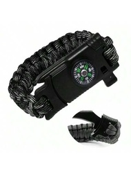 Pulsera Paracacord Multifuncional Multiusos Cuerda Brujula Navaja Camping Senderismo Tactica Supervivencia Viaje Alpinismo