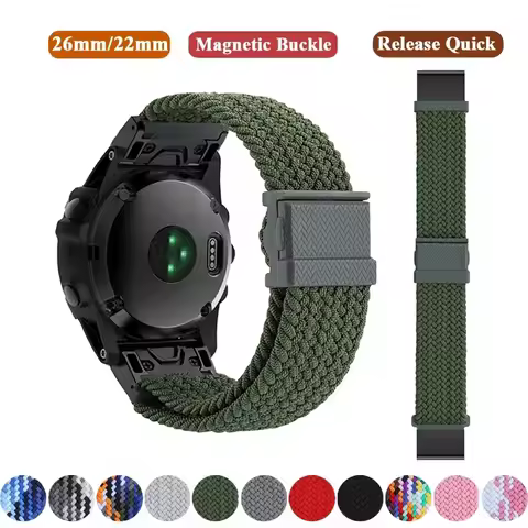 22 26mm QuickFit Replacement Watchband Strap For Garmin Instinct 2X Solar Fenix 7 7X 6X 6Pro 5X 5 Ep