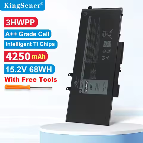 KingSener 15.2V 68WH 3HWPP Laptop Battery For DELL Latitude 5401 5501 5411 5410 5511 3541 Series Not
