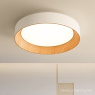 Minimalist Modern Wood Walnut color LED Ceiling Lamp Living Room Bedroom Hotel Decor Nordic ceiling 