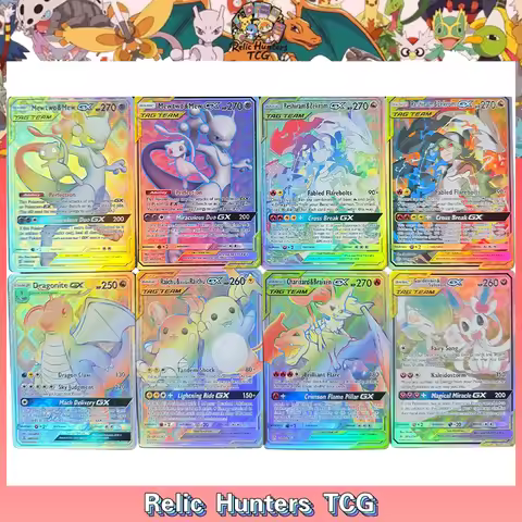 PKM GX EX Vstar holographic DIY PTCG Collection Cards Dragonite etc Self Made Single Card Classic Ga