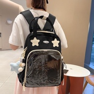 Korean Style Ita Bag Badge Display Transparent Ita Backpack for Girls Large Capacity Student School 