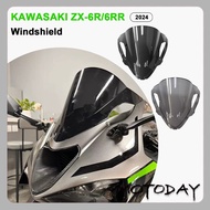 For ZX-6R 2024 Motorcycle Windshield For KAWASAKI NINJA ZX-6RR ZX6R 2024 ZX6R Accessories Motorcycle