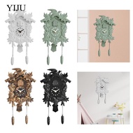 [YIJU] Luxury Wall Clock with Hourly Chime Plastic Whimsical Cuckoo Style Clock for Bedroom Living R