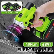 68V Electric Cordless Drill Screwdriver Driver &amp; LED Worklight &amp; 8400mAh Battery Electric Drill Power Tool