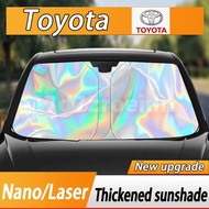 Fit for TOYOTA  sunshade Front windshield umbrella Nano laser sunshade  Corolla Cross YARIS ALTIS VIOS rav4 CAmry chr