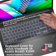 Keyboard Protector for ASUS VivoBook 16 A1605 ASUS VivoBook 16 X1605 ASUS VivoBook 16 M1605 Keyboard