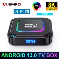 LEMFO Smart TV Box HK1 RBOX K8 Android 13 8K Android TV Box RGB Light 4GB 128GB RK3528 WiFi6 Dual Wifi 2023 PK Android 12 6K TV Receivers