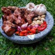 STONE COWET 22 CM / STONE SAMBAL CONTAINER 22 CM / STONE PLUGGAGED COWET22