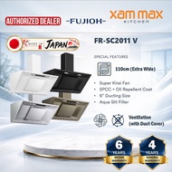 Package Fujioh Hood - FR-SC2011 V - 110cm Slanted Cooker Hood / Ventilation + Gas Hob Electric Hob