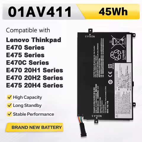 PowerHub 01AV411 Laptop Battery Compatible with Lenovo 01AV412 01AV413 Thinkpad E470 E470C E475 Seri