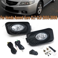 Fog Light Front Bumper Foglamp Upgrade Kit Additional Foglight Wires Switch Set For Honda Accord Eur