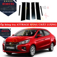 ATTRAGE car door pillar cover Quality product, Mitsubishi ATTRAGE glossy pillar cover