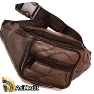 Men's genuine leather waist bag - genuine leather waist bag - imported genuine leather waist bag