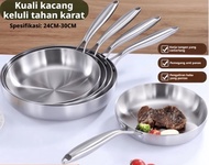 410 Stainless Steel Wok Household Wok Frying Pan Non-Stick Pan Induction Cooker Gas Stove Dedicated 