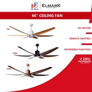 Elmark Kipas Siling 66” 6 Bilah Dengan Motor DC & Alat Kawalan Jauh ELMARK 666B ELMARK666B-ORB ELMAR