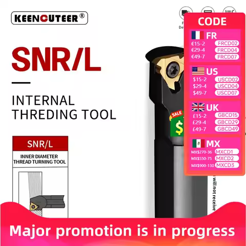 SNR/L0010K11 SNR/L0016Q16 SNR0020R22 SNR0025S22 Internal Thread Turning Tool 16IR Carbide Interne CN
