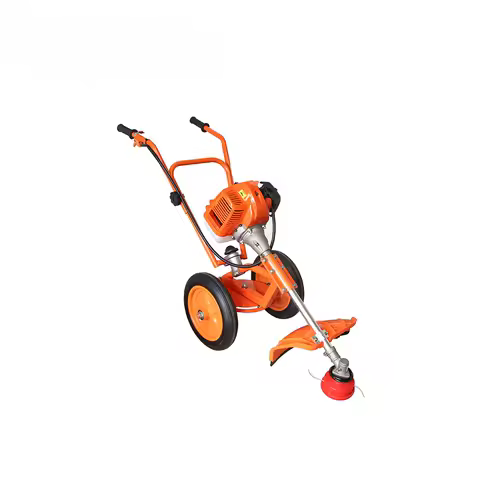 gas hand push mini tractor grass brush cutter