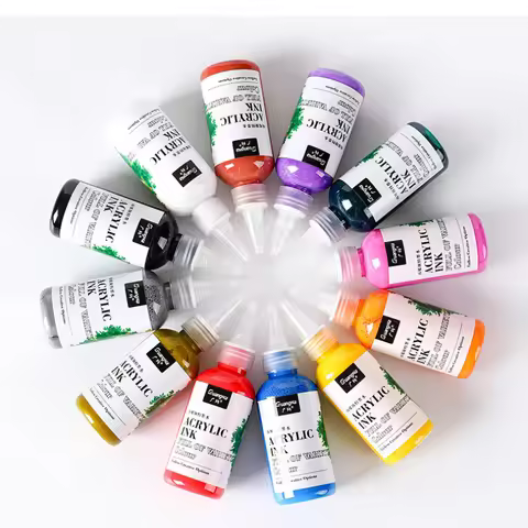 120ml Water-based Acrylic Marker Pigment Ink Marker Refill Liquid Art Painting Graffiti