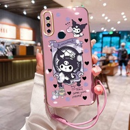HP Casing For VIVO V15 V15 Pro Case Cartoon Rabbit Pattern Casing HP Casing Layered Strap Casing Sil