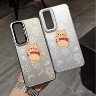 Cute Cute Cute Bear Creative High-End Shock-resistant Shell Suitable for Samsung S25ULTRA/S23ULTRA/S