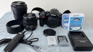 Nikon 尼康 D5500 單反相機  配 50mm f1.8G + 18-135mm f3.5-5.6G ED 鏡頭 + 藍柔濾鏡 相機 單眼