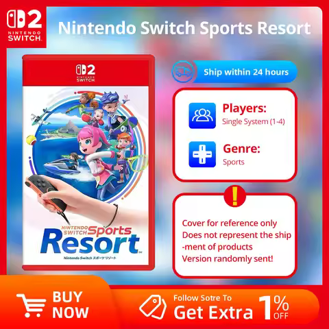 Nintendo Switch 2 Game Deals - Nintendo Switch Sports Resort - Games Adventure Action and RPG Genre 