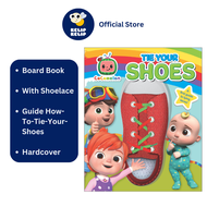 Cocomelon How To Tie Your Shoes Story Book For Toddler to Develop Motor Skills (Board Book)