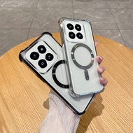 Capa Transparent Silicone Magnetic Case for Google PIXEL 9 9A Pro XL PIXEL 9 / PIXEL 9 Pro / PIXEL 9