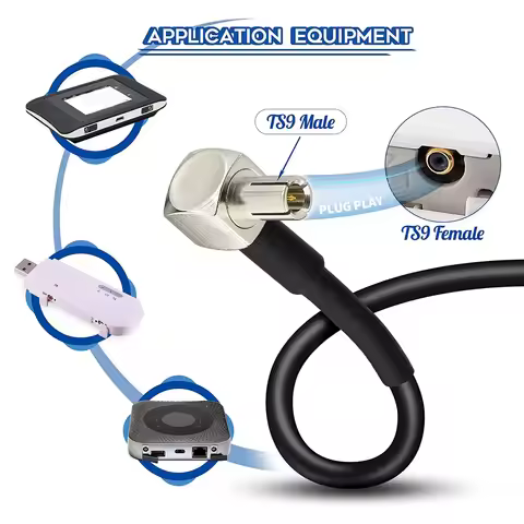 ABPQ-4G Antenna SMA Female To TS9 Male Adapter Cable 15Cm 2PCS For External Antenna Router Huawei E5