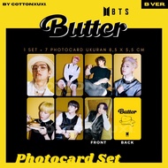 (Pc Set) Bts Butter Digital Single Album Unofficial Photocard V Jimin Jungkook Rm Jin Suga Jhope Pc