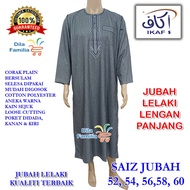 Jubah Ikaf Lengan Panjang Lelaki Dewasa Plain Cotton Murah Viral Plus Size Warna Terbaru Moden Origi