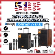 BAAB-B-Q8 EXTRA BASS 6000W OUTPUT NDR-C8/C12/P44/P55/P66/P08 8”PROFESSIONAL PORTABLE STEREO SPEAKER 