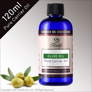 Biolife Olive Pure Carrier Oil (120ml) for Skin, Hair, Body Moisturizing | Diluting with Essential Oil for Body Massage, Aromatherapy [Cr-Hy]