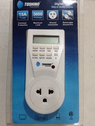Digital Timer เครื่องตั้งเวลา แบบดิจิตอล ใช้ เปิด ปิด เครื่องใช้ไฟฟ้า TOSHINO TS-EB1 Fuse 15A MAX Po