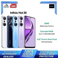 [Malaysia Set] Infinix Hot 20 (128GB ROM | 6GB RAM) Smartphone with 1 Year Infinix Malaysia Warranty
