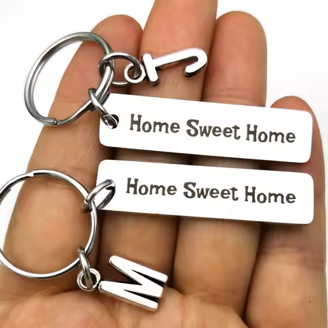 Home Sweet Home KeyChain Housewarming Presents New Homeowner Keychain Closing Gift Ideas Real Estate